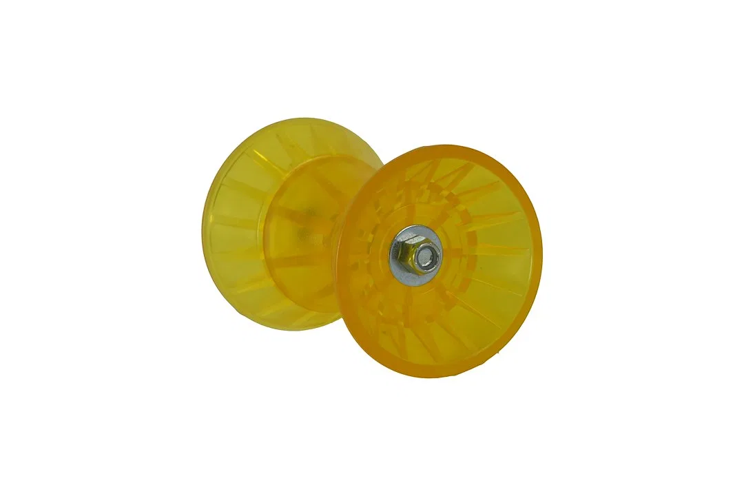 29335 – C.E. SMITH Trailer Boat Roller, Bow Bell 4 Inch Width 5-1/4 Inch Diameter Yellow PVC Single Fits 1/2 Inch Sha...